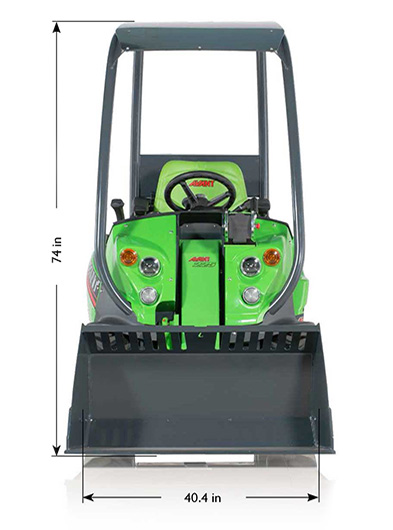 Avant 220 mini loader front view